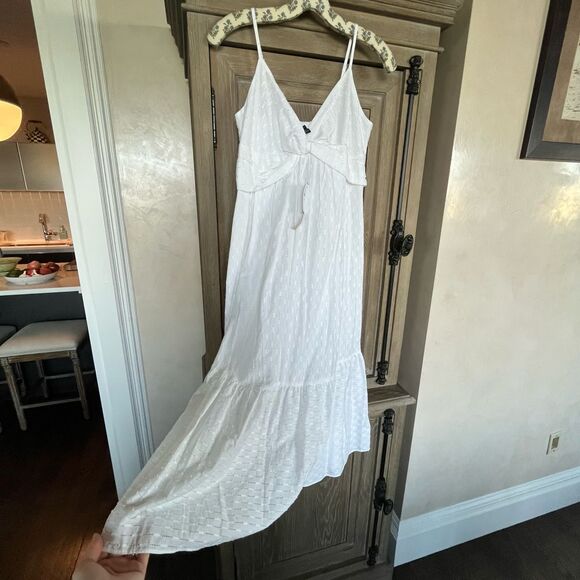 Banana Republic white maxi sundress petite size 8 NEW - Picture 4 of 12